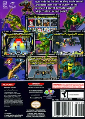 TMNT - Mutant Melee box cover back